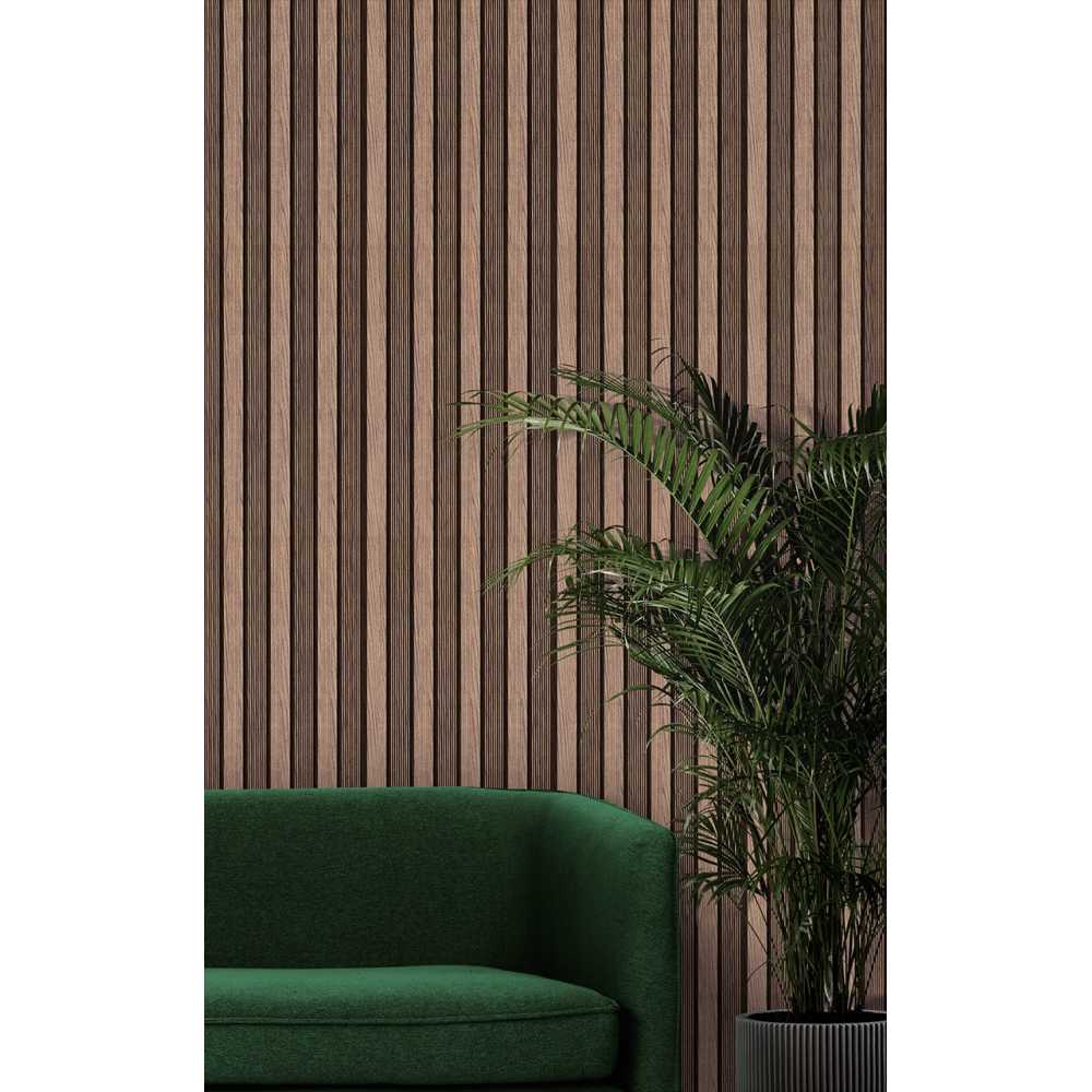 Фото Декоративная панель HIWOOD LV123 BR417 под дерево (120 × 12 × 2700 мм)