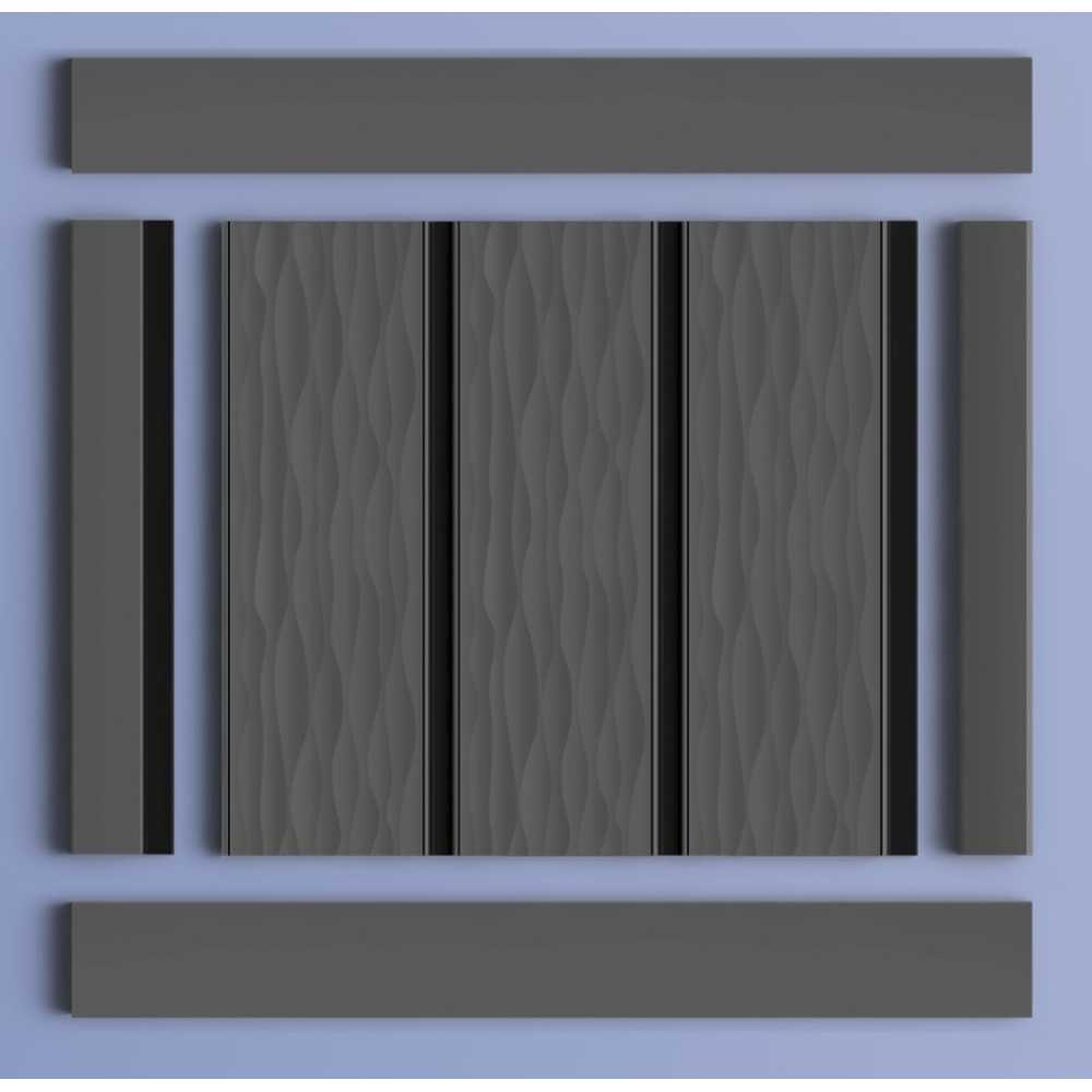 Фото Декоративная панель HIWOOD LV127W GR15K (120 × 12 × 2700 мм)