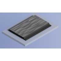 Декоративная панель HIWOOD LV127W GR15K (120 × 12 × 2700 мм)