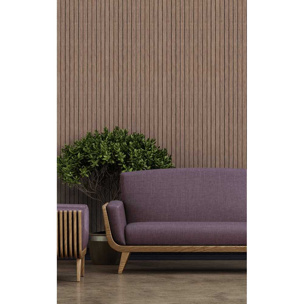 Фото Декоративная панель HIWOOD LV124 BR417 под дерево (120 × 12 × 2700 мм)