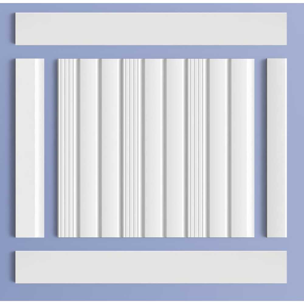 Фото Декоративная панель HIWOOD LV124L NP под покраску (120 × 12 × 2700 мм)