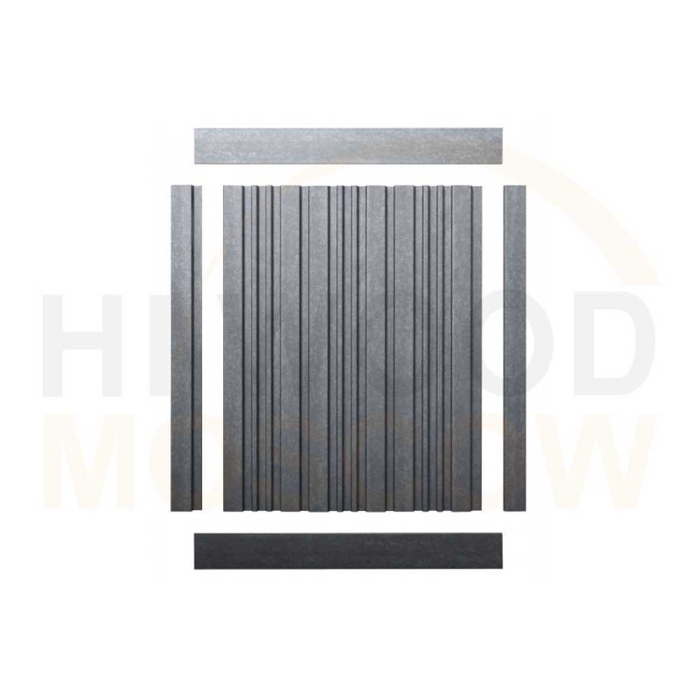 Фото Декоративная панель HIWOOD Серый LV121 S381A (120 × 12 × 2700 мм)