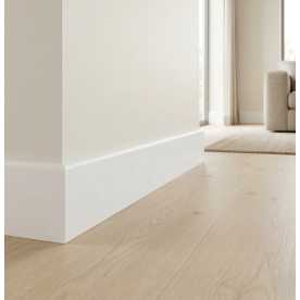 Плинтус QUART вспененный ПВХ QUART, Белый 9003 (80*26.5*2200)