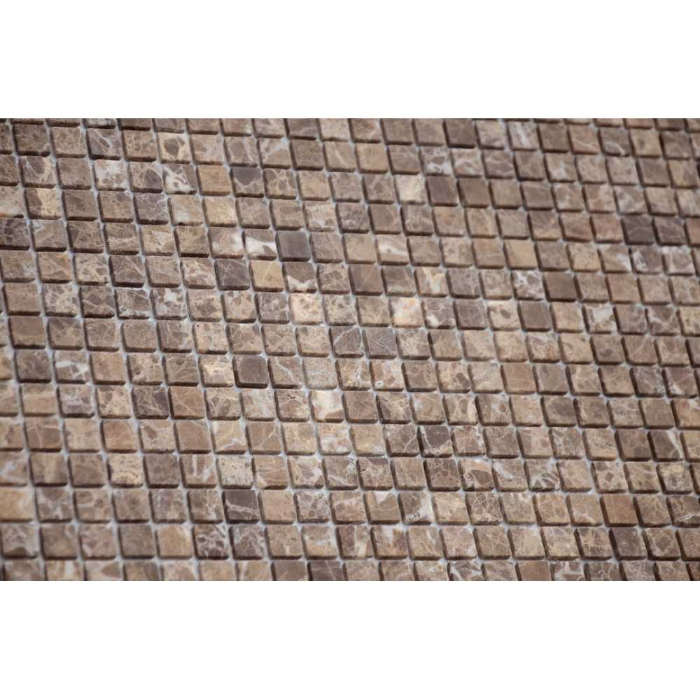 Фото Мозаика из натурального камня Caramelle Emperador Dark MAT 15х15 (305х305х4 мм)