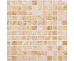 Мозаика из натурального камня Caramelle Onice beige POL 23х23 (298х298х8 мм)