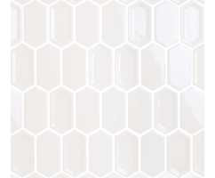 Мозаика керамическая Caramelle Crayon White glos glos 38х76 (278х304х8 мм)