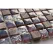 Маленькое фото Мозаика стеклянная с камнем Caramelle Naturelle Siracusa 15х15 (305х305х8 мм)