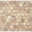 Маленькое фото Мозаика из натурального камня Caramelle Pietrine Hexagonal Emperador light hex 30х18 (295х305х6 мм)