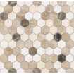 Маленькое фото Мозаика из натурального камня Caramelle Pietrine Hexagonal Pietra Mix 1 Mat hex 30х18 (295х305х6 мм)