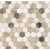 Мозаика из натурального камня Caramelle Pietrine Hexagonal Pietra Mix 1 Mat hex 30х18 (295х305х6 мм)
