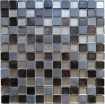 Маленькое фото Мозаика стеклянная с камнем Caramelle Naturelle Alcantara nero 23х23 (298х298х8 мм)