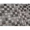 Маленькое фото Мозаика стеклянная Caramelle Silk Way Black Tissue 23х23 (298х298х4 мм)