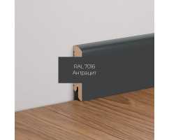 Плинтус напольный МДФ Ликорн К-02 Антрацит 7016 (70х16х2050 мм) Плинтус напольный МДФ Ликорн К-02 Антрацит 7016 (70х16х2050 мм)