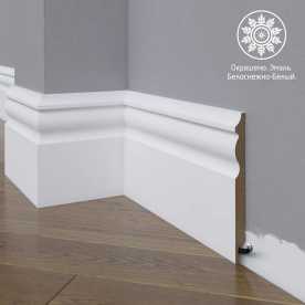Белый плинтус напольный МДФ Madest Decor 14-136-16 крашеный (136х16х2400 мм) Белый плинтус напольный МДФ Madest Decor 14-136-16 крашеный (136х16х2400 мм)