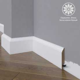 Белый плинтус напольный МДФ Madest Decor 16-072-16 крашеный (72х16х2400 мм) Белый плинтус напольный МДФ Madest Decor 16-072-16 крашеный (72х16х2400 мм)