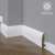 Белый плинтус напольный МДФ Madest Decor 18-083-16 крашеный (83х16х2400 мм)