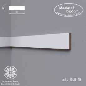 Белый молдинг MDF крашеный Madest Decor M74-040-10