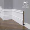 Маленькое фото Плинтус напольный под покраску 17-136-18 Madest Decor MDF (136х18х2400 мм)