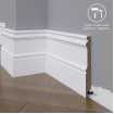 Маленькое фото Плинтус напольный под покраску 17-150-18 Madest Decor MDF (150х18х2400 мм)