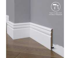 Плинтус напольный под покраску 21-100-10 Madest Decor MDF (100х10х2400 мм)