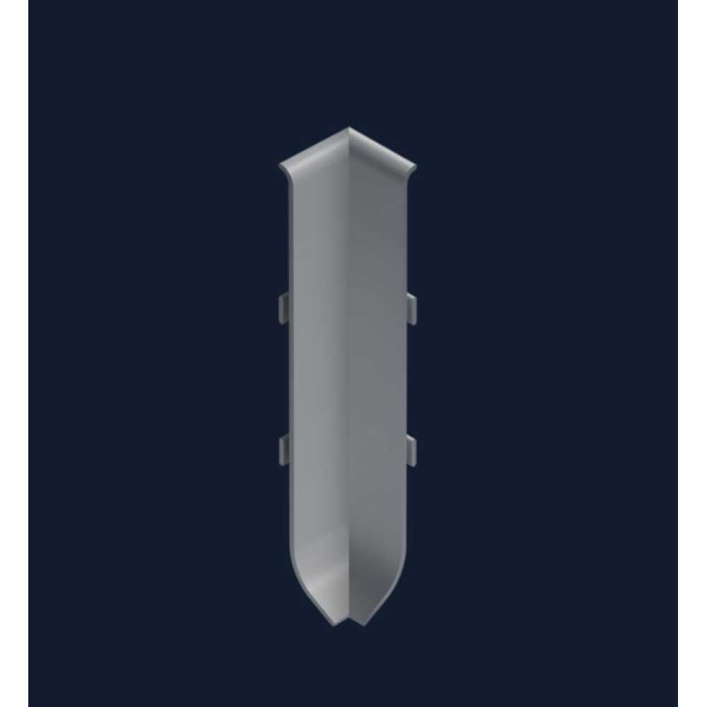 Фото Угол внутренний к плинтусу Neexy Белый муар (1 шт)