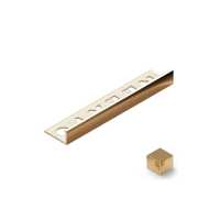 Профиль L-образный латунь 8 мм Neexy PVL01-01 (Латунь полированная), 2.7 метра