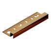 Маленькое фото Профиль для плитки внешний латунь 10 мм Neexy PVL31-03 Брашированная, 2.7 метра