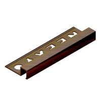 Профиль для плитки внешний латунь 10 мм Neexy PVL31-04 Антик бронза светлая, 2.7 метра