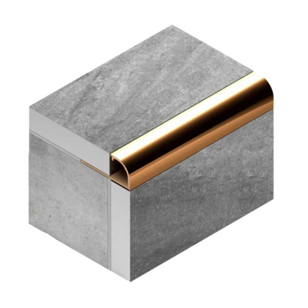 Фото Профиль для плитки внешний латунь 12 мм Neexy PVL18-05 Антик медь светлая, 2.7 метра