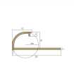 Маленькое фото Профиль для плитки внешний латунь 10 мм Neexy PVL17-04 Антик бронза светлая, 2.7 метра