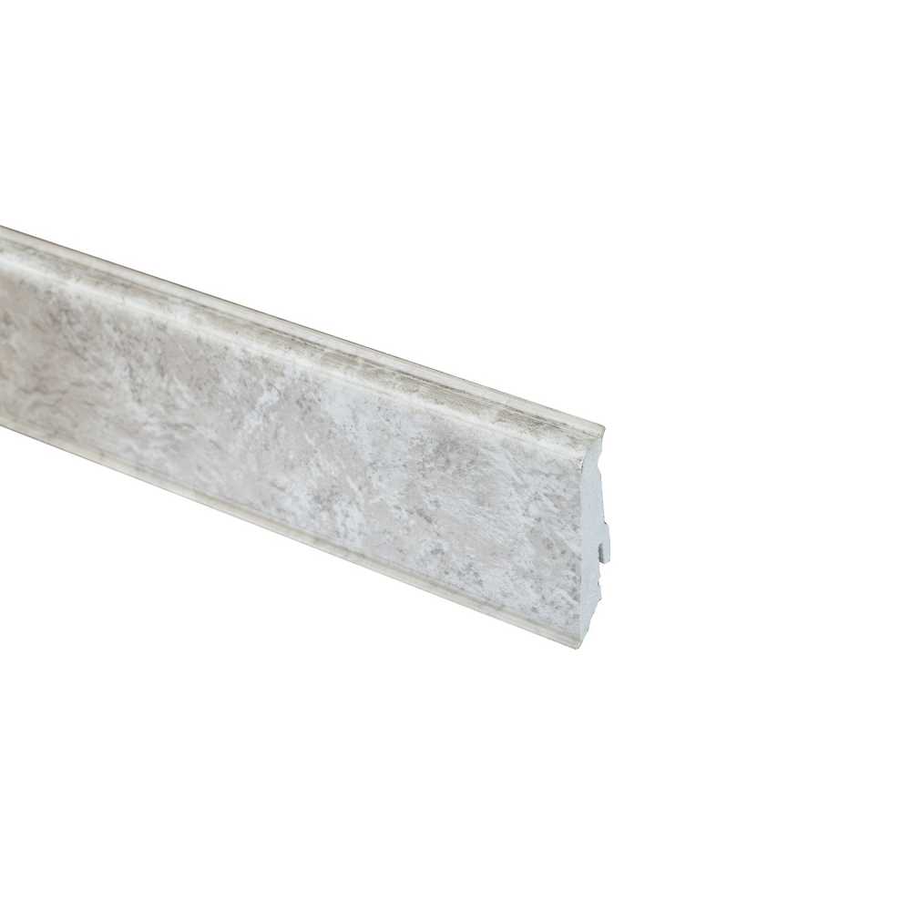 Фото Плинтус напольный, широкий, композитный Neuhofer Holz Серый мрамор K02110L 714473, 59х17 мм