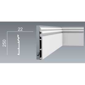 Плинтус широкий, под покраску Orac decor из дюрополимера SX193 (250*22*2000) Плинтус широкий, под покраску Orac decor из дюрополимера SX193 (250*22*2000)