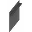 Маленькое фото Плинтус скрытого монтажа алюминиевый, анодированный Pro Design 323 Черный (80*12*2700)