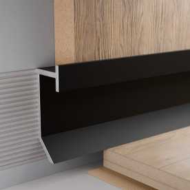 Теневой плинтус Pro Design Slim Led 9388 Черный Муар (26.8*9*2700) Теневой плинтус Pro Design Slim Led 9388 Черный Муар (26.8*9*2700)