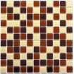 Маленькое фото Мозаика стеклянная Bonaparte Toffee mix 25х25 (300х300х4 мм)