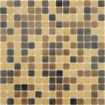 Маленькое фото Мозаика стеклянная Caramelle Sabbia Albero (на сетке) 20х20 (327х327х4 мм)