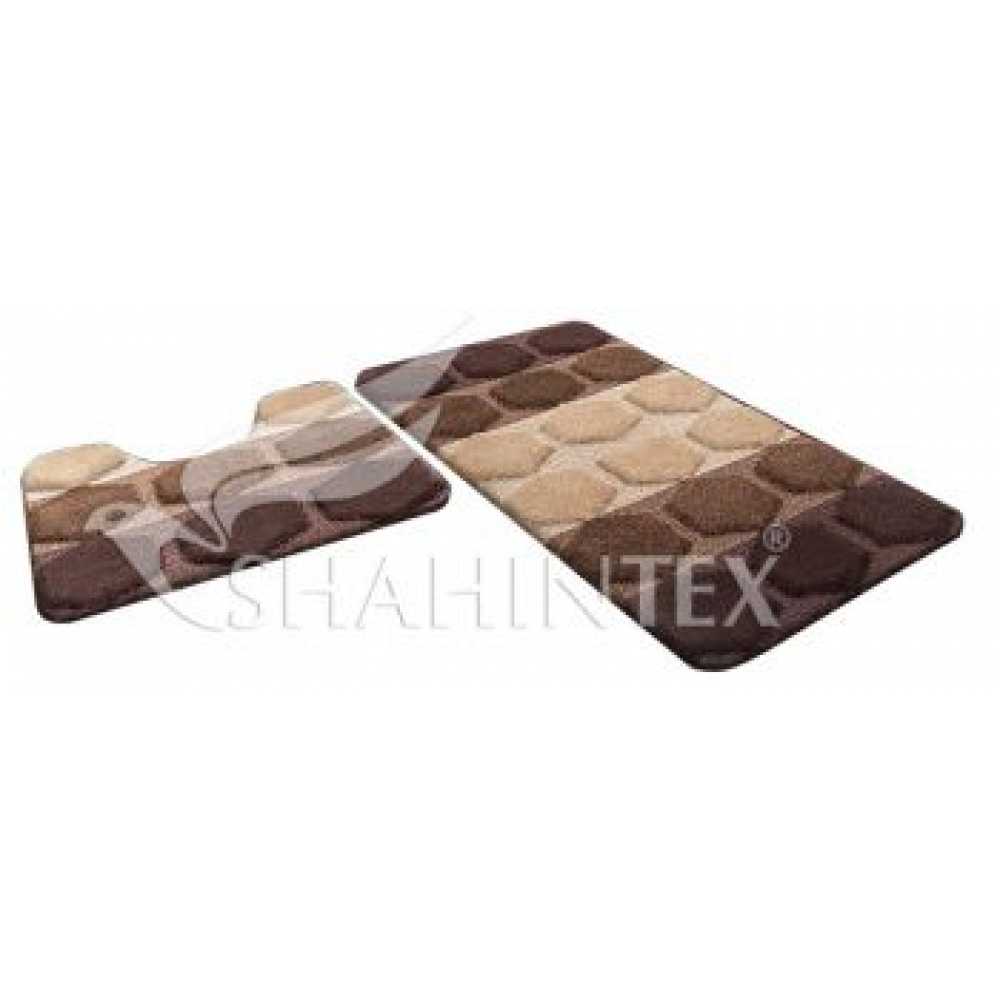 Фото Набор ковриков Shahitex РР Mix 4К Шоколадный 37 (50*80+50*50 см)