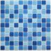 Маленькое фото Мозаика стеклянная Bonaparte Navy blu 25х25 (300х300х4 мм)
