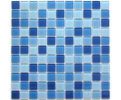 Мозаика стеклянная Bonaparte Navy blu 25х25 (300х300х4 мм)