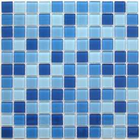 Мозаика стеклянная Bonaparte Navy blu 25х25 (300х300х4 мм) Мозаика стеклянная Bonaparte Navy blu 25х25 (300х300х4 мм)