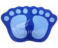 Коврик Shahintex Microfiber лапки 50*80 синий