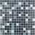 Мозаика стеклянная Caramelle Sabbia Tempesta (на сетке) 20х20 (327х327х4 мм)