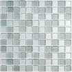 Маленькое фото Мозаика стеклянная Bonaparte Shine Silver 25х25 (300х300х4 мм)