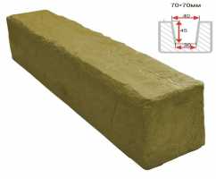 Балка декоративная из полиуретана Arno Decor Рустик 70х70мм Дуб болотный, длина 1м