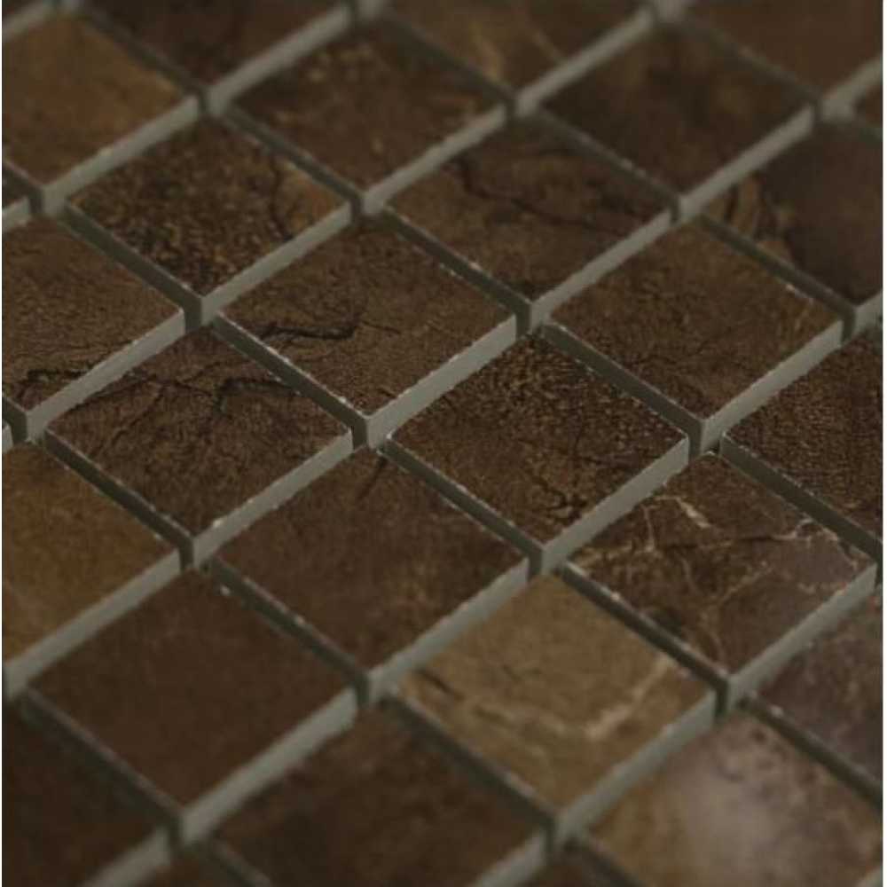 Фото Мозаика из керамогранита Caramelle Venezia brown 25х25 (300х300х10 мм)
