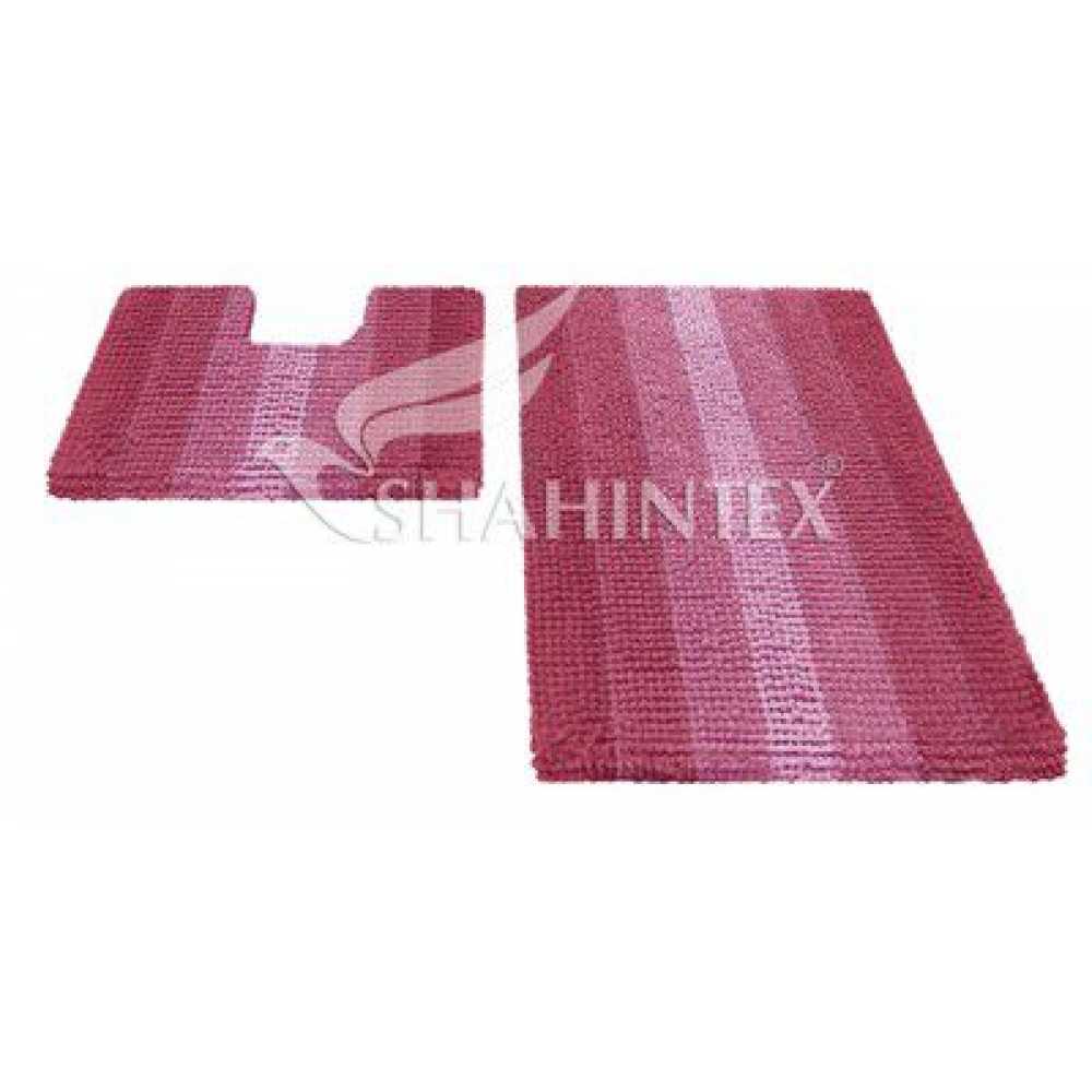 Фото Набор ковриков Shahintex Multimakaron 60*90+60*50 розовый