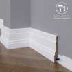 Маленькое фото Плинтус напольный под покраску 08-100-16 Madest Decor MDF (100х16х2400 мм)