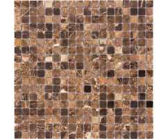 Мозаика из натурального камня Caramelle Emperador Dark MAT 15х15 (305х305х4 мм)