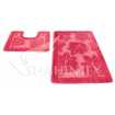 Маленькое фото Набор ковриков Shahintex PP Розовый 64 (50*80+50*50 см)