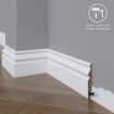 Маленькое фото Плинтус напольный под покраску 11-083-16 Madest Decor MDF (83х16х2400 мм)